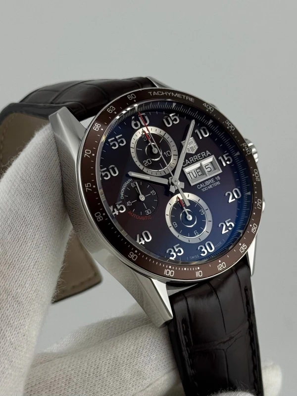 Tag Heuer Calibre 16 Day Date Automatic Chronograph 43 mm CV2A12-FC6236 3