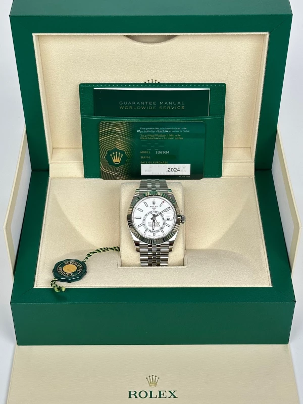 Rolex 42mm Steel and White Gold 336934-0004 5