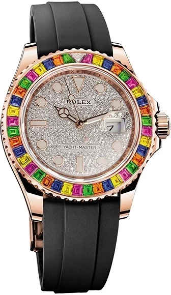 Rolex 40 RAINBOW BEZEL FULL PAVE 116695 SATS изображение - 1