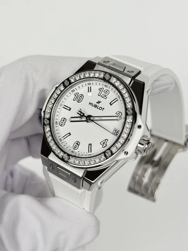 Hublot One Click Steel White Diamonds 465.SE.2010.RW.1204 3