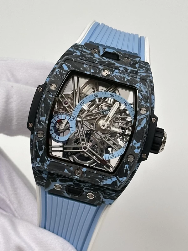 Hublot Tourbillon Carbon Sky Blue 645.QL.5117.RX 4