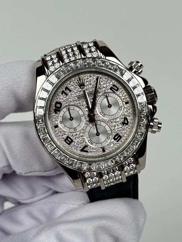 Rolex Gold Pave Diamond Baguette 116599tbr 3