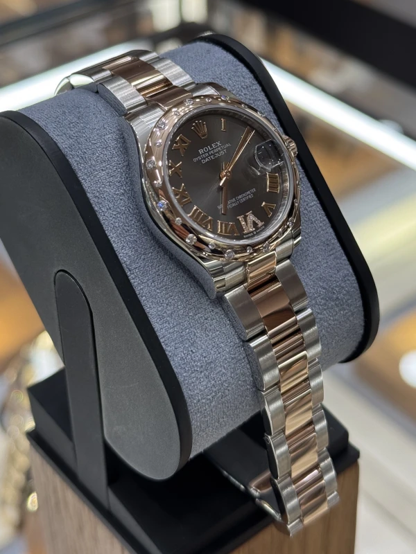 Rolex 31 MM, OYSTERSTEEL, EVEROSE GOLD ANDDIAMONDS 278341RBR-0029 4