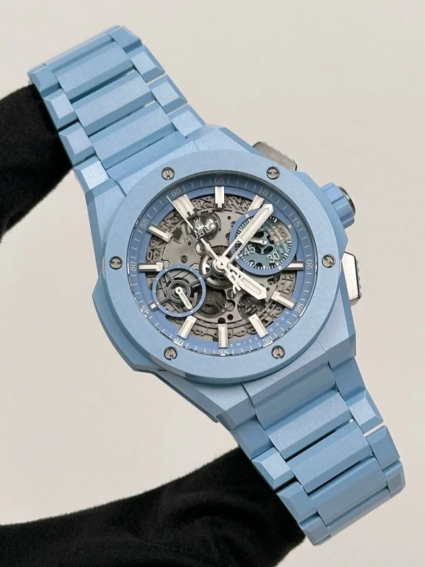 Hublot INTEGRAL SKY BLUE CERAMIC 451.EX.5120.EX 2