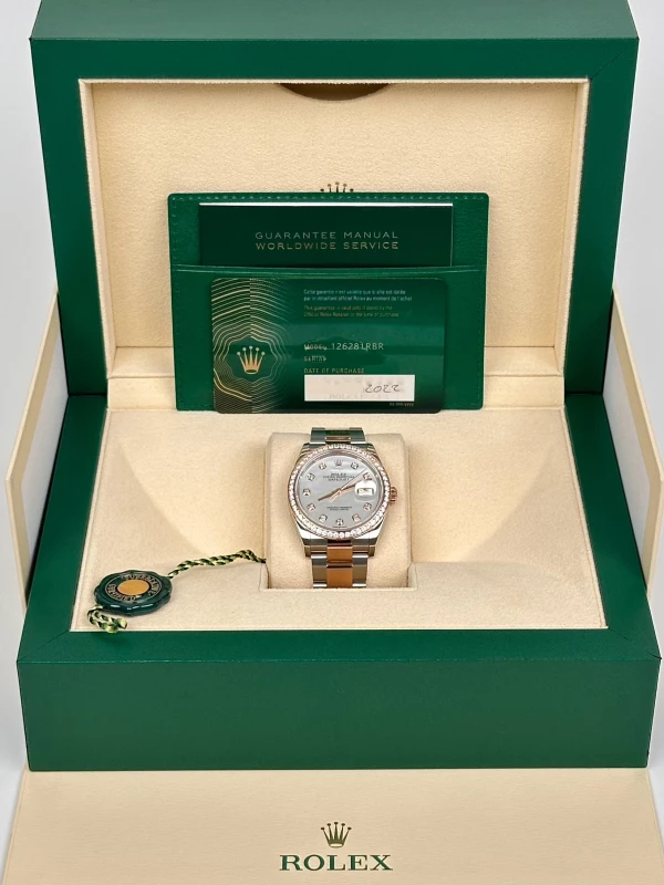 Rolex 36 mm, Oystersteel, Everose gold and diamonds 126281rbr-0010 5