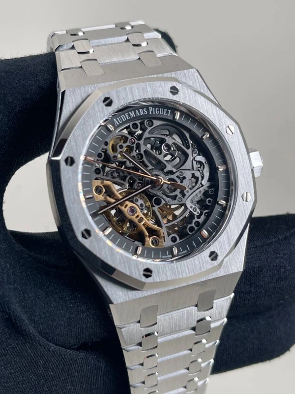 Audemars Piguet Double Balance Wheel Openworked  15407ST.OO.1220ST.01 3
