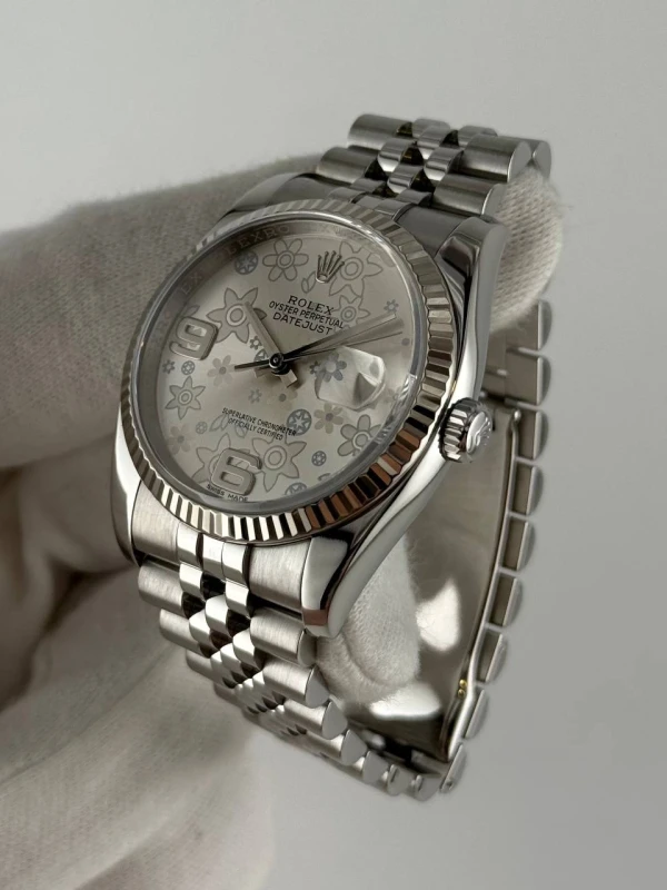 Rolex 36 mm, steel and white gold 116234-0118 4