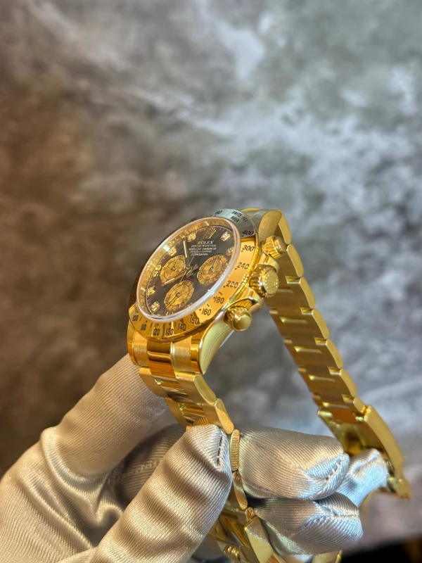 Rolex Cosmograph 40mm YellowGold Crystals Diamonds 116528 GoldCrystals Diamonds 5