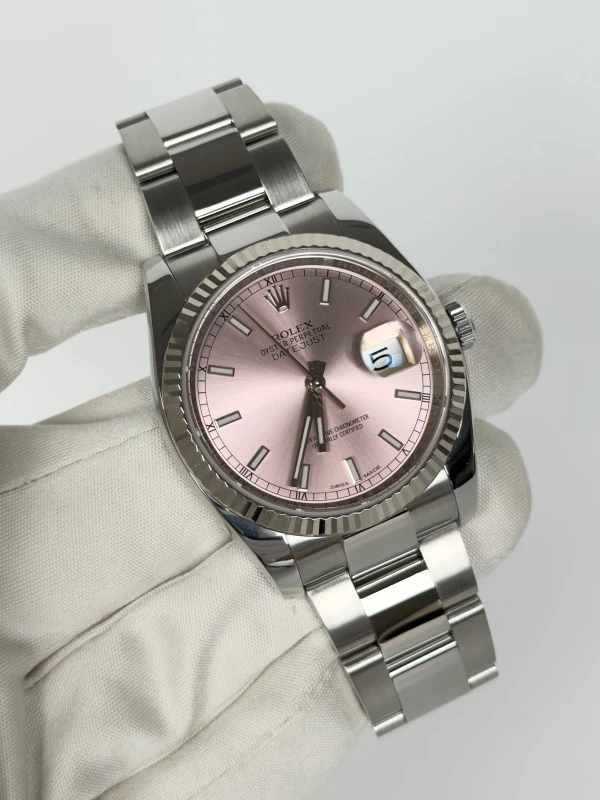 Rolex 36mm Steel and White Gold 116234-0120 2