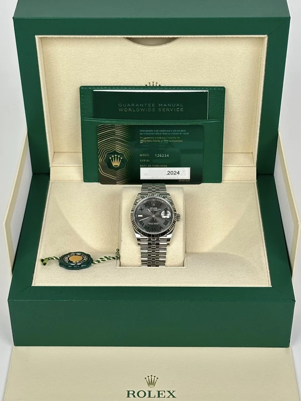 Rolex 36 mm, Oystersteel and white gold 126234-0045 5