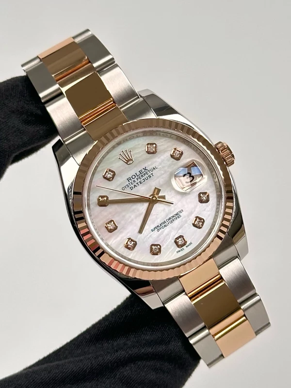 Rolex 36 mm, steel and Everose gold 116231 2