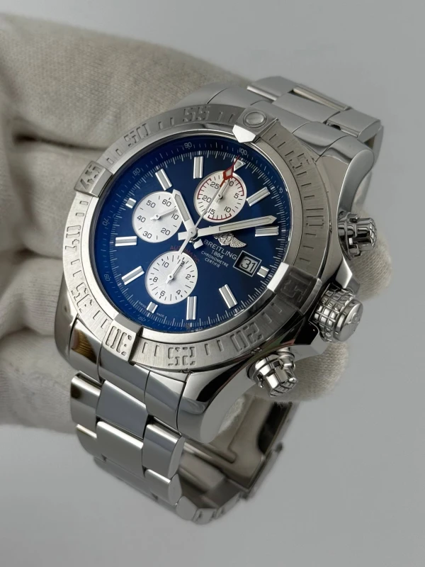 Breitling Super Avenger II Steel - Mariner Blue A13371111C1A1 4