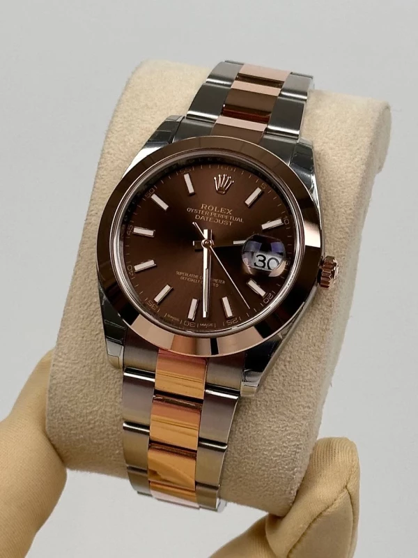 Rolex 41mm Steel and Everose Gold 126301-0001 4