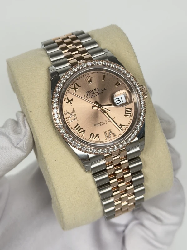 Rolex 36 mm, Oystersteel, Everose gold and diamonds 126281rbr-0015 2