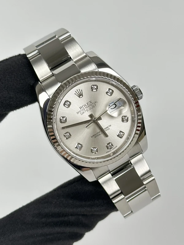 Rolex 36 mm, steel and white gold 116234-0136 2