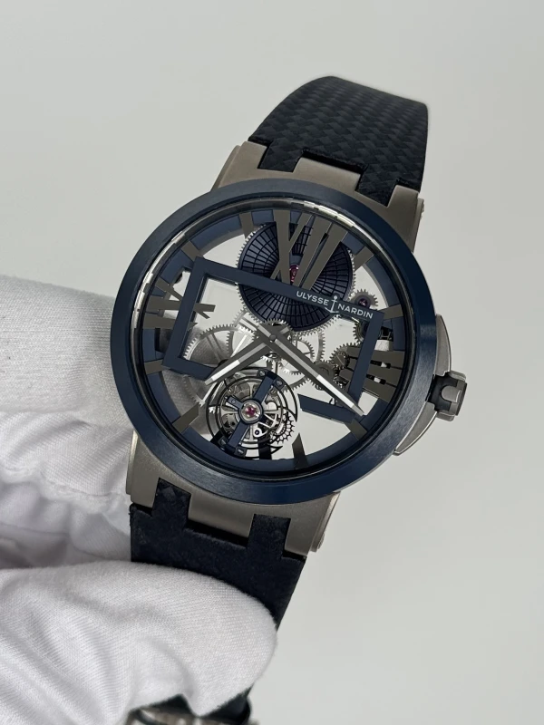 Ulysse Nardin Skeleton Tourbillon Blue 1713-139/43 4
