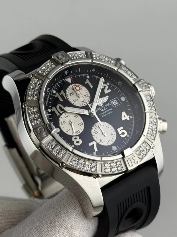 Breitling Chrono Super Avenger Steel 48 A13370 5