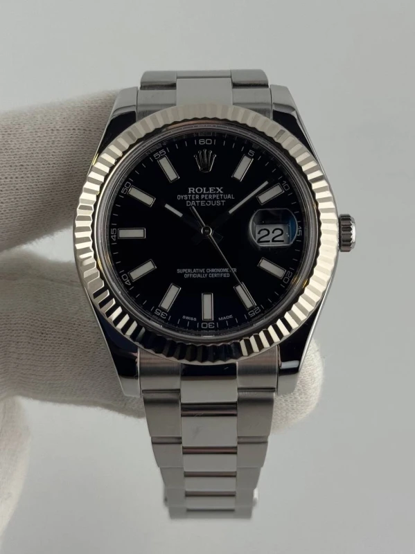 Rolex II 41mm Steel and White Gold 116334 2