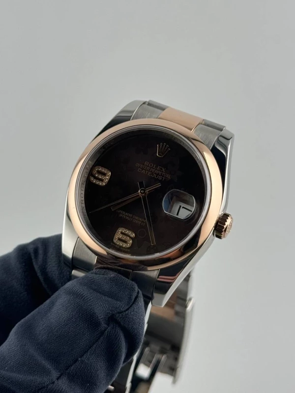 Rolex 36mm Steel and Everose Gold 116201-0105 4