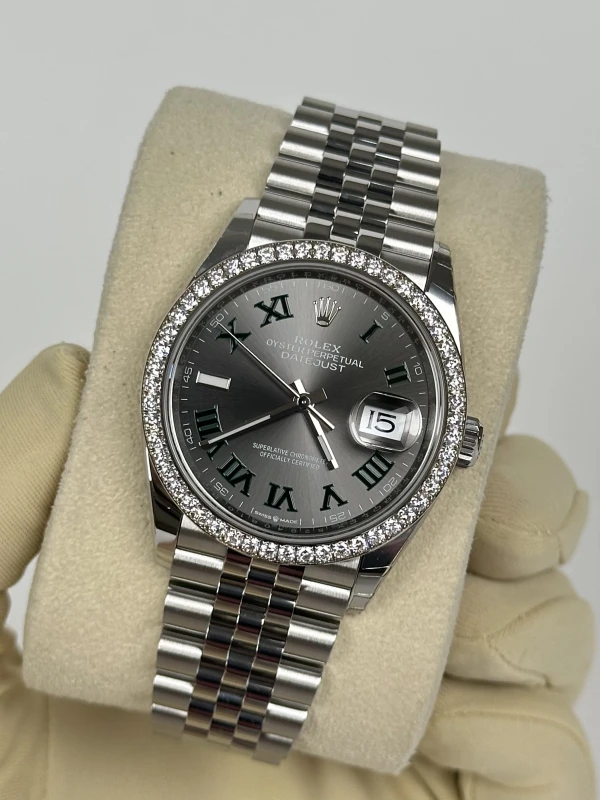 Rolex 36mm Steel and White Gold 126284rbr-0038 3