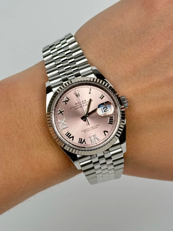 Rolex 36 mm Steel and White Gold 126234-0031 7