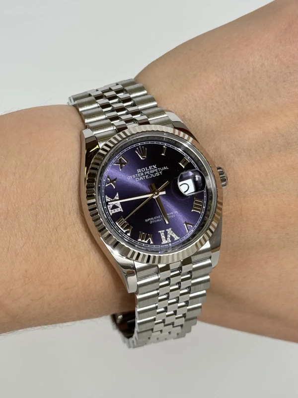 Rolex 36mm Steel and White Gold 126234-0021 5