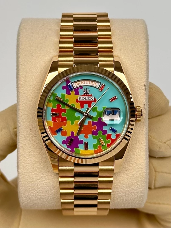 Rolex 36mm Yellow Gold 128238 puzzle 2