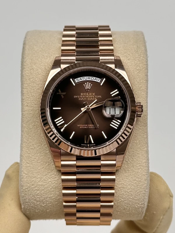 Rolex 36 мм, золото Everose 128235-0075 2