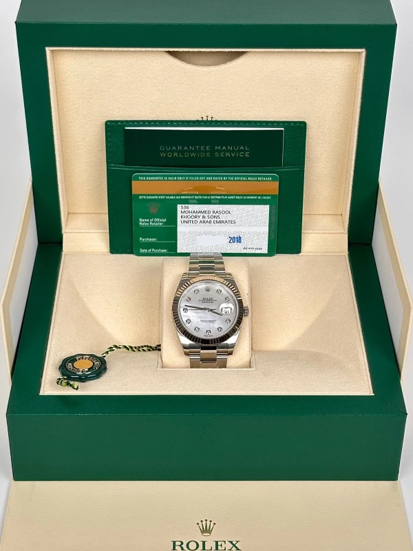 Rolex 41 mm, Oystersteel and white gold 126334-0019 5
