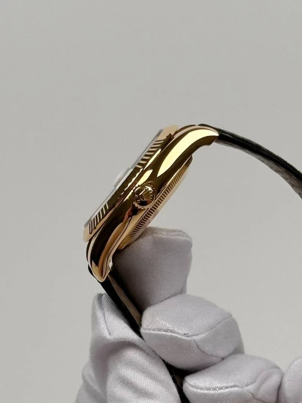Rolex 36mm Yellow Gold 116138 White 6