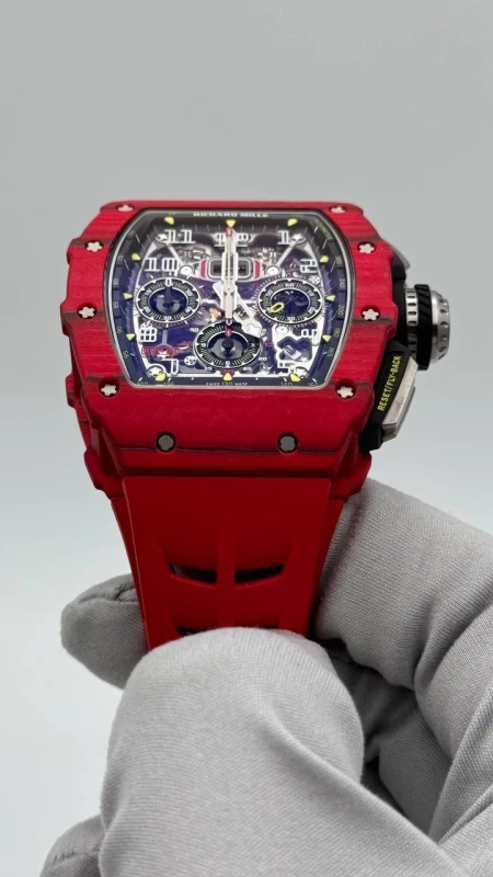 Richard Mille Red TPT NTPT AUTOMATIC FLYBACK CHRONOGRAPH RM 11-03 Red Quartz изображение - 6