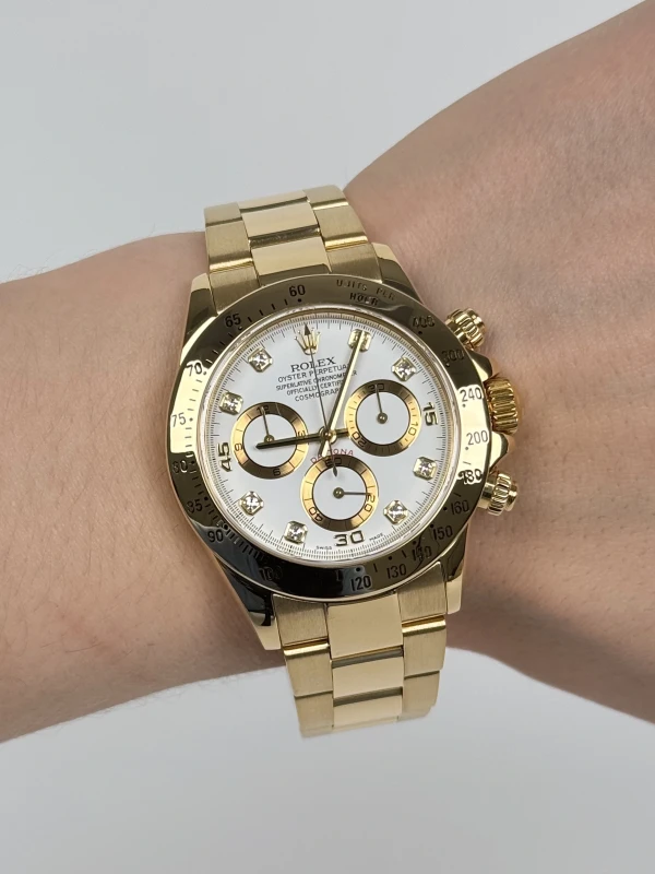Rolex Cosmograph Daytona 40mm Yellow Gold 116528 wd 8