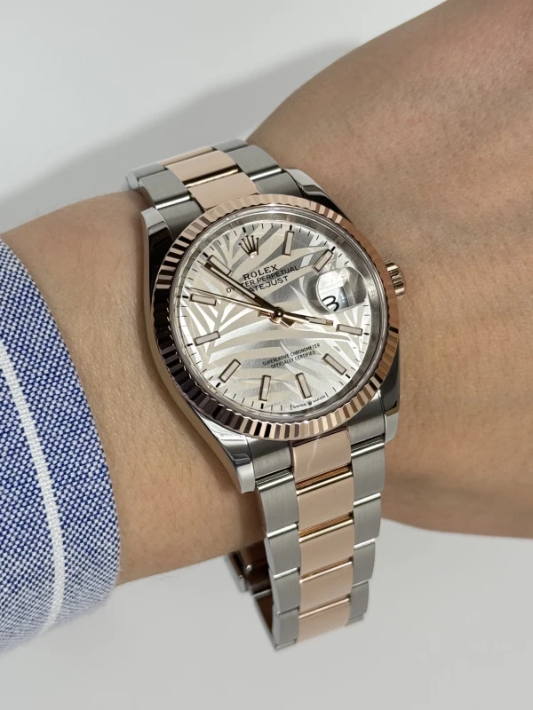 Rolex 36mm Steel and Everose Gold 126231-0032 5