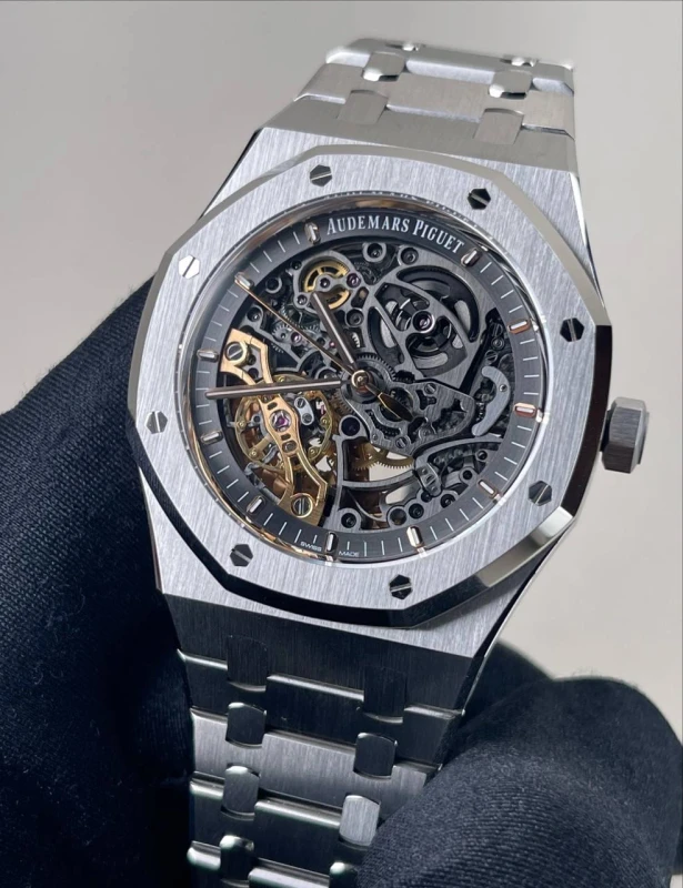 Audemars Piguet Double Balance Wheel Openworked  15407ST.OO.1220ST.01 2