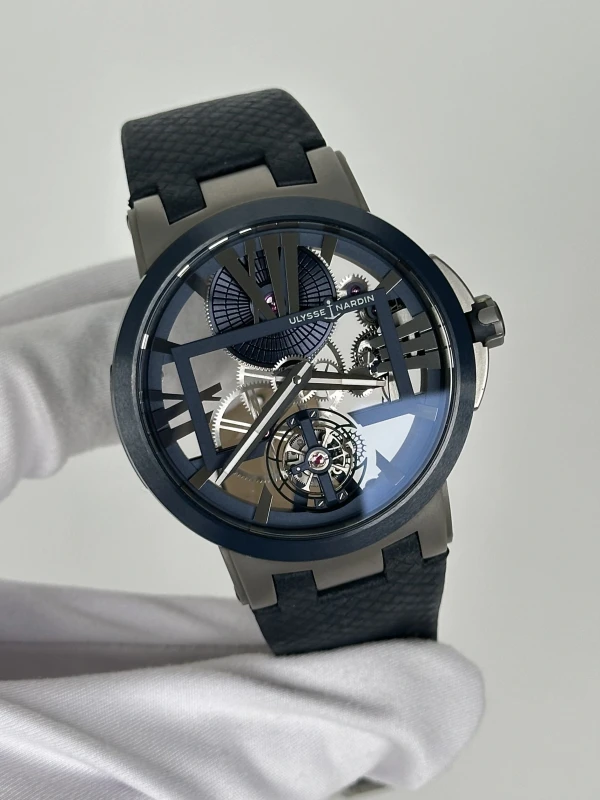 Ulysse Nardin Skeleton Tourbillon Blue 1713-139/43 3