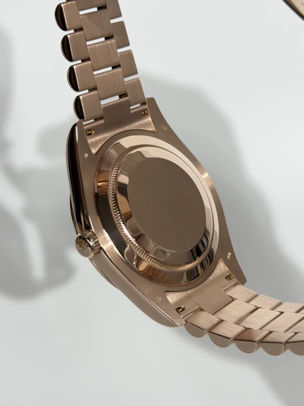 Rolex II 41mm Everose Gold 218235 Black Diamonds 4