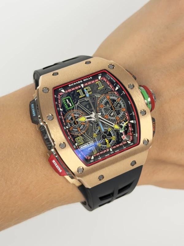 Richard Mille Split-Seconds Chronograph Full Gold Rm 65-01 Ca Rg 7