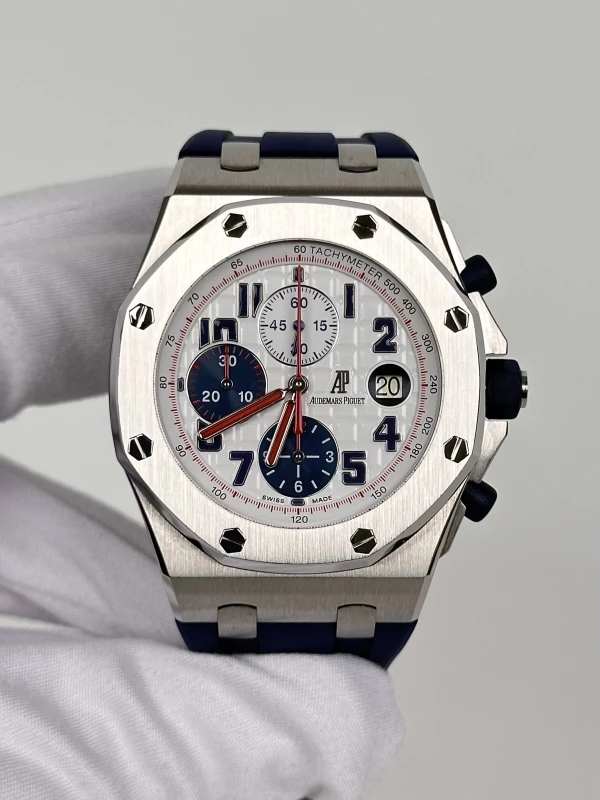 Audemars Piguet Silver Dial Blue  26208ST.OO.D305CR.01 2
