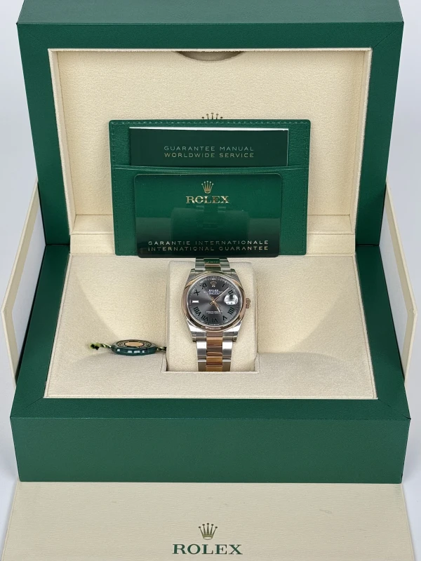 Rolex 36mm Steel and Everose Gold 126201 5