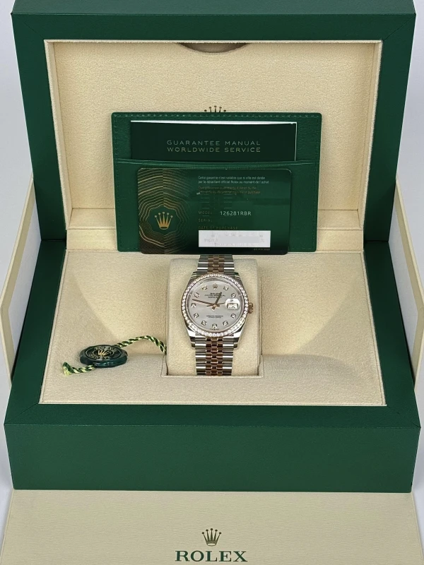 Rolex 36mm Steel and Everose Gold 126281rbr-0009 5