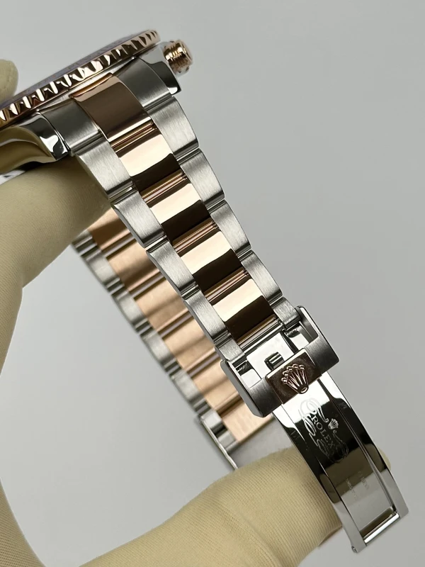 Rolex II 44mm Steel and Everose Gold 116681 White 6