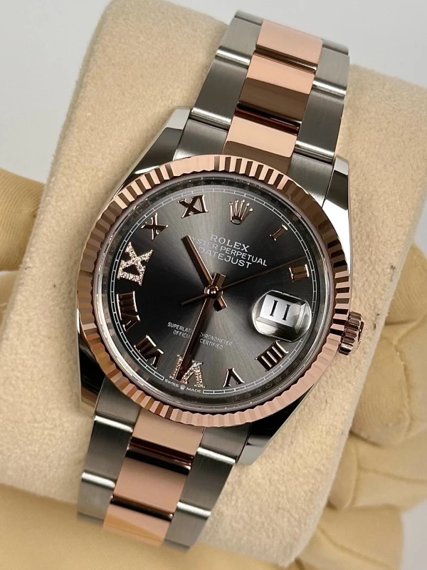 Rolex 36mm Steel and Everose Gold 126231-0024 4