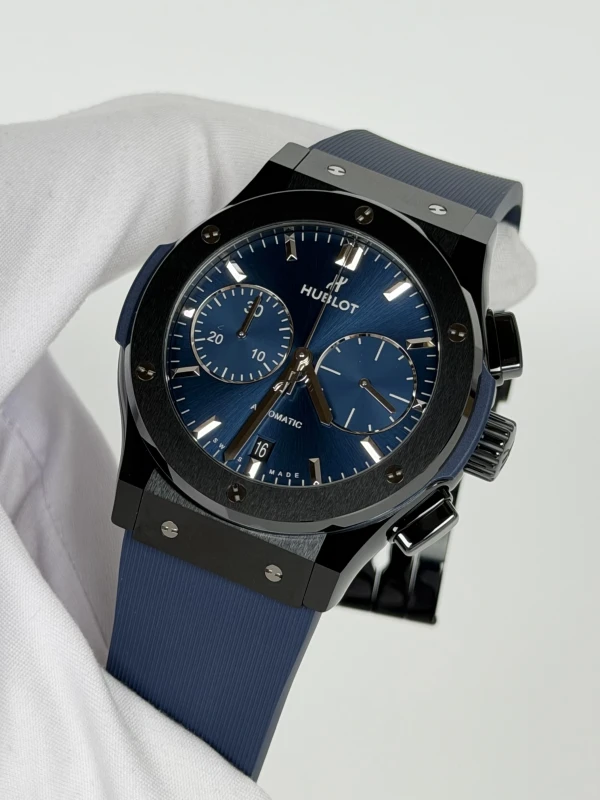 Hublot Ceramic Blue Chronograph 45 mm 521.CM.7170.RX 4