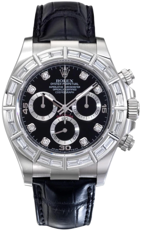 40 mm, white gold and diamonds