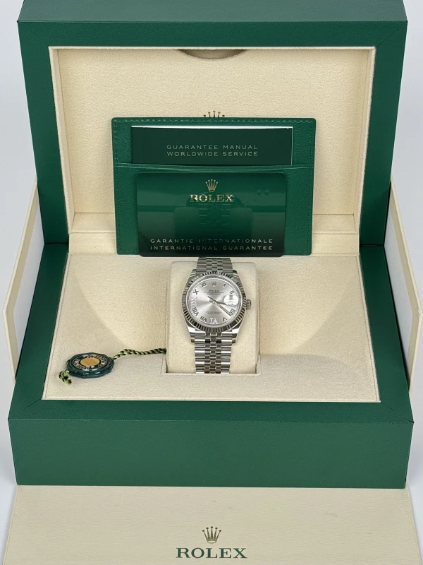 Rolex 36mm Steel and White Gold 126234-0029 5
