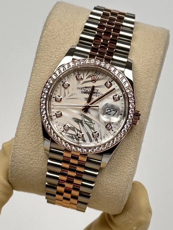 Rolex Datejust 36mm Steel and Everose Gold 126281rbr-0025 4