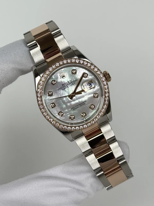 Rolex 36 mm, Oystersteel, Everose gold and diamonds 126281rbr-0010 2