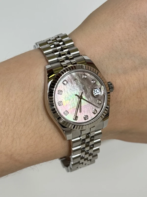 Rolex 31mm Steel and White Gold 178274 5