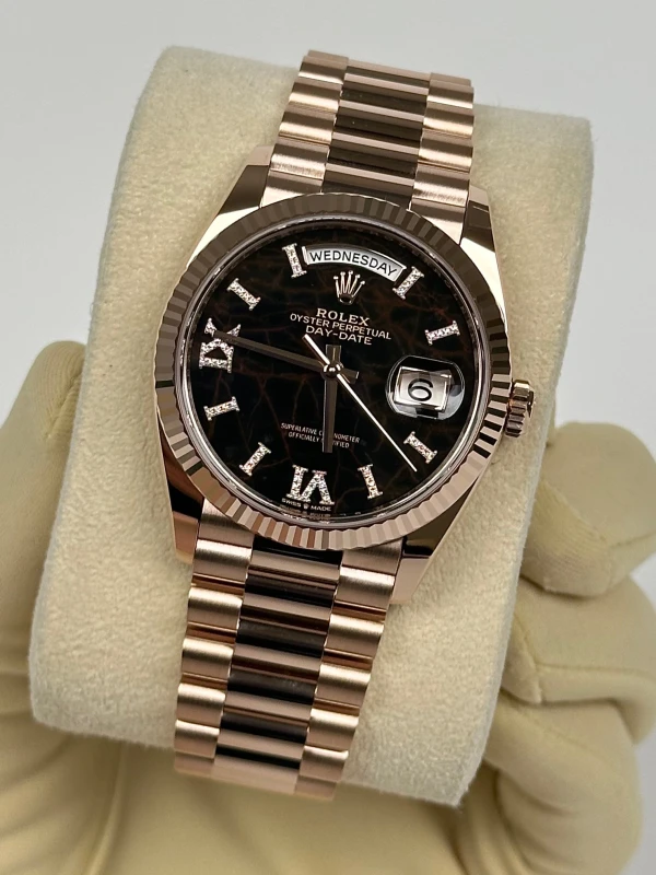 Rolex 36 мм, золото Everose 128235-0041 4