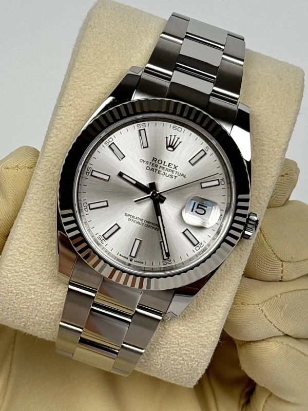 Rolex 41 mm, steel and white gold 126334-0003 4